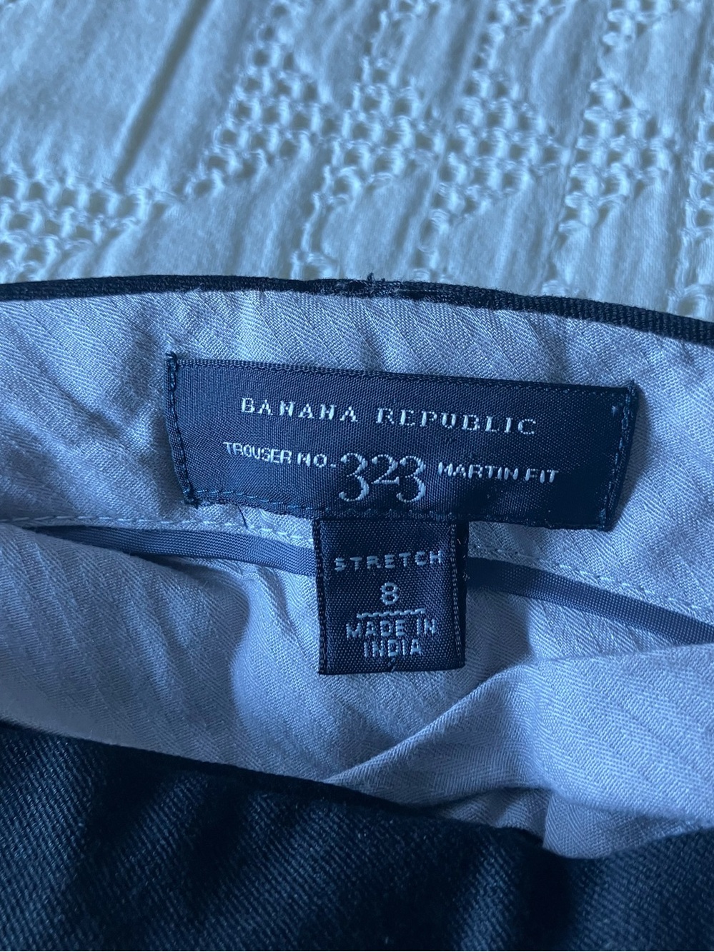 BANANA REPUBLIC Black 323 Martin Fit Flare Leg Trouser Size 8 - Picture 10 of 11